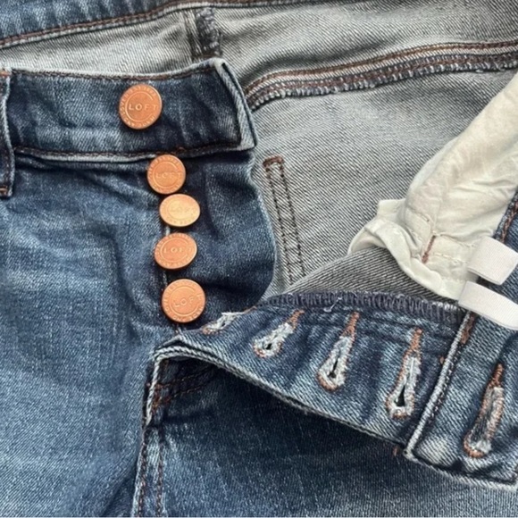 Loft Boyfriend Button Fly Jeans - Picture 5 of 7